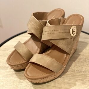 Tommy Hilfiger Cork Wedge Heels